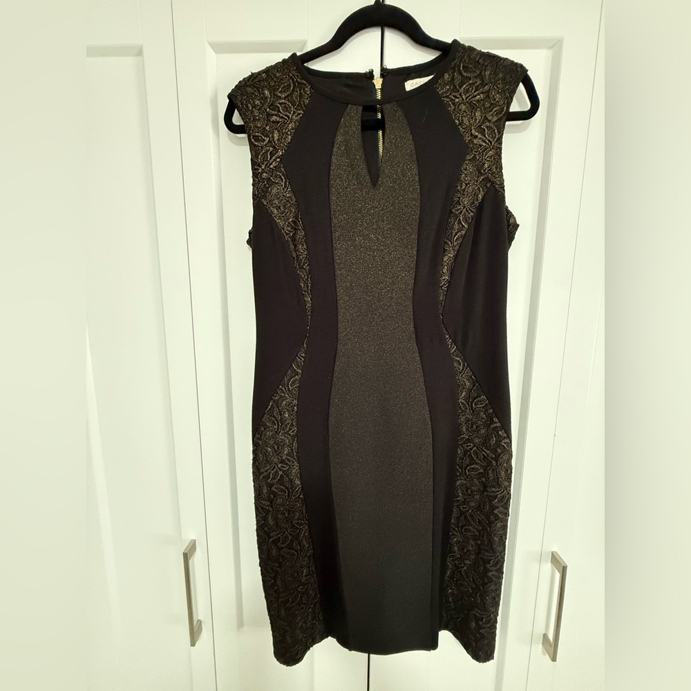 Cache Black and Gold Women's Dress